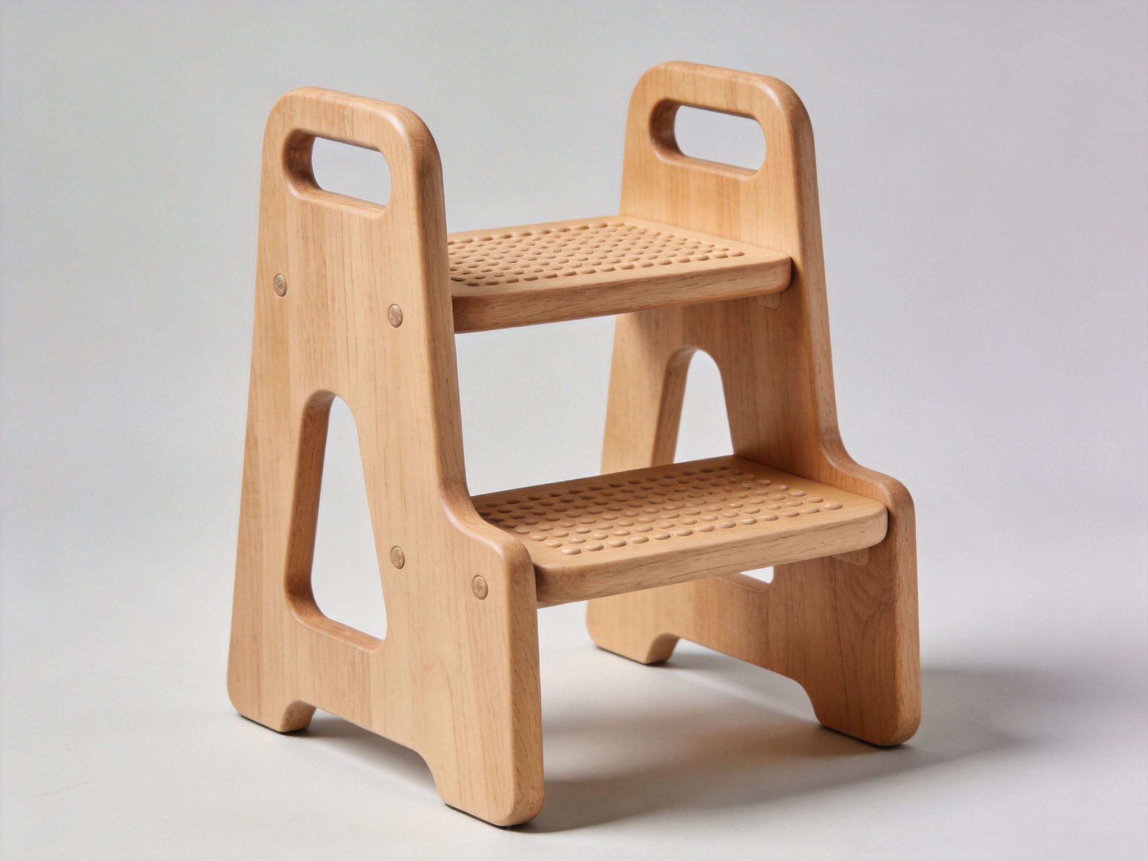 Wooden Kids Step Stool With Handles